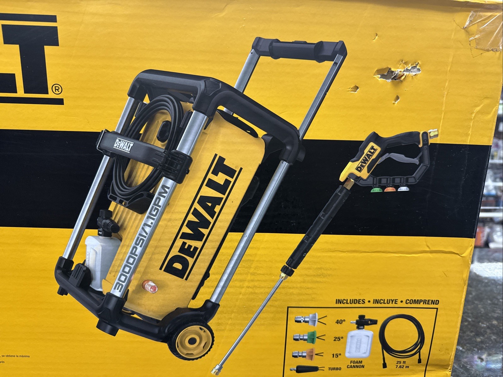 NEW Dewalt DWPW3000 3000 PSI Cold Water Electric Pressure Washer