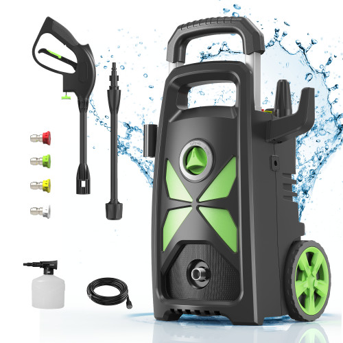New 3400 PSI Max Electric Powerful Pressure Washer Power Cleaner w/ Foam Cannon