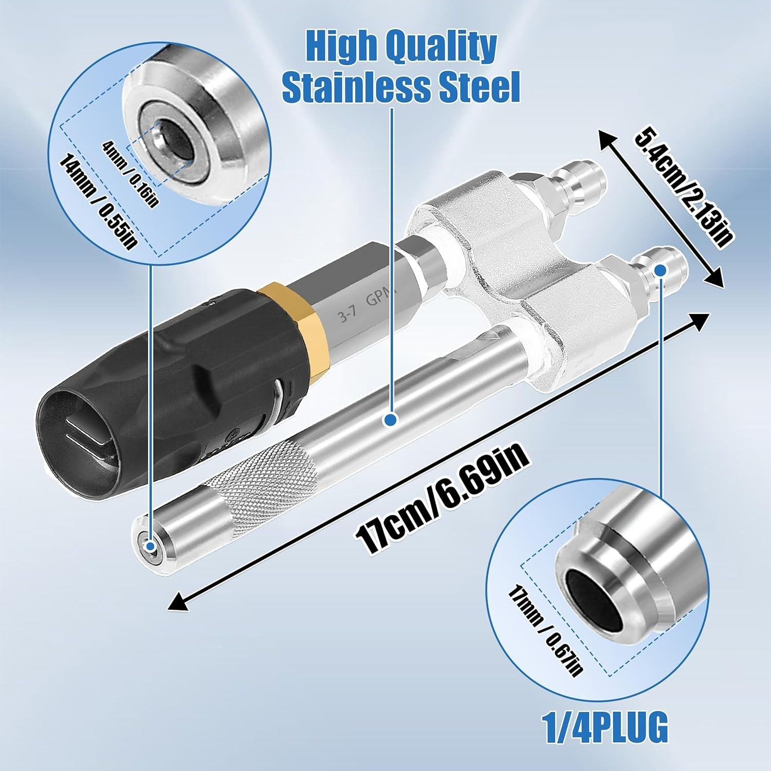 Corrosion Resistant Twist Nozzle for Remote Cleaning