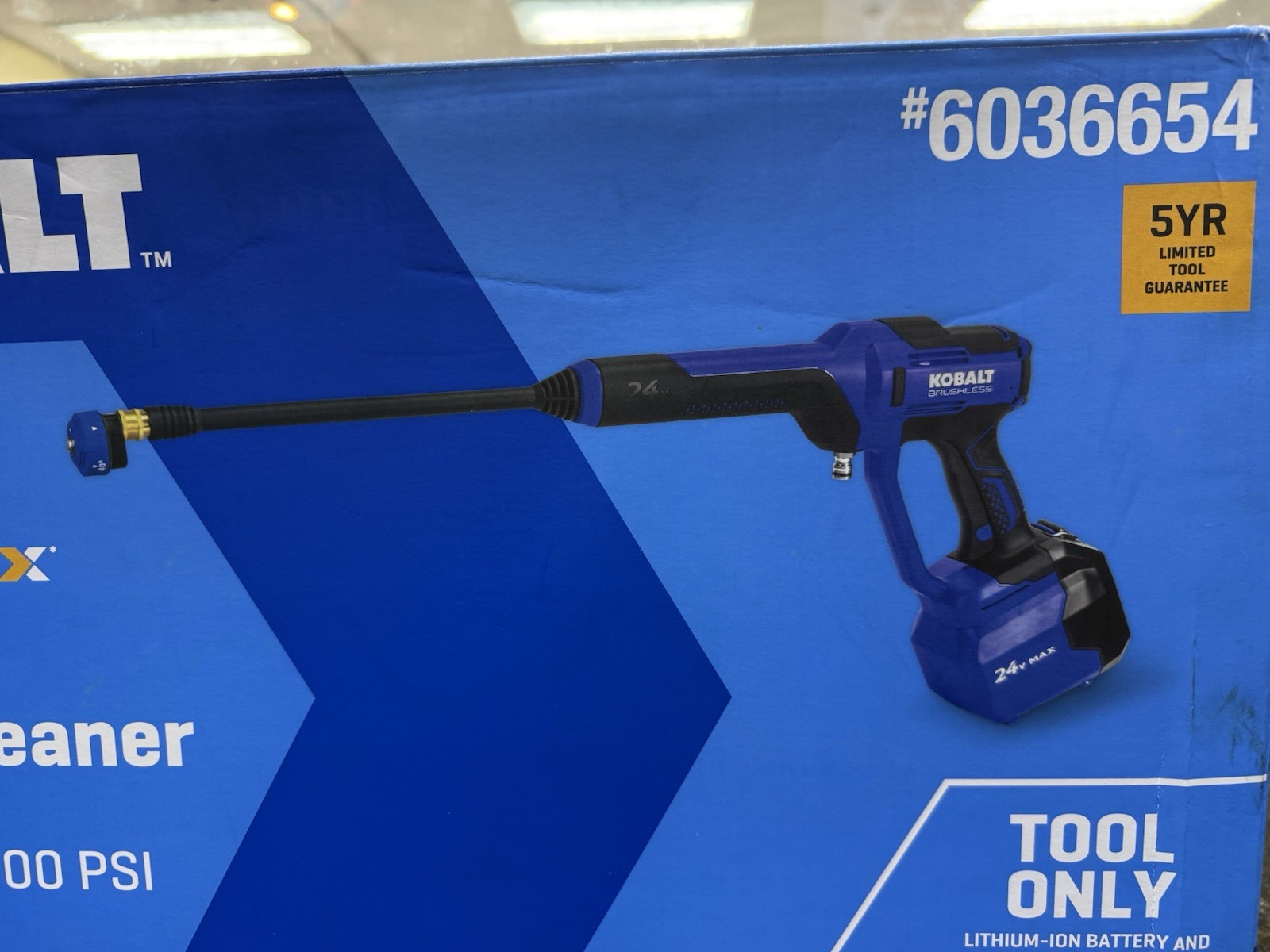 NEW Kobalt 700-PSI Cold Water Battery Outdoor power cleaner 0.8-GPM -Tools Only