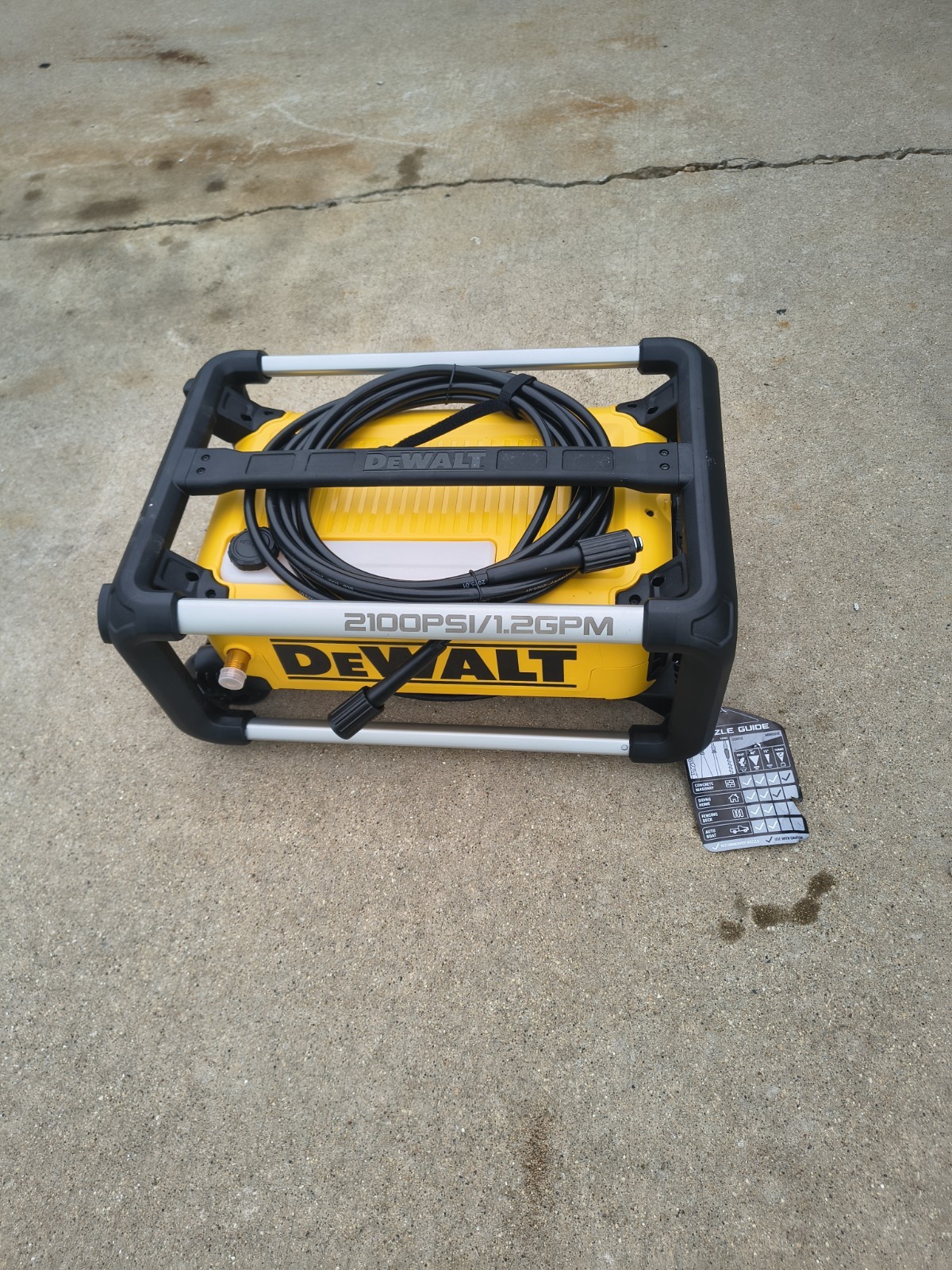DEWALT DWPW2100 2100 PSI 1.2 GPM Corded Electric Pressure Washer w/ Wand