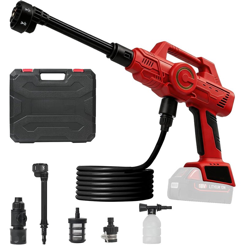6in1 Cordless Car Cleaner Tool Compatible with Milwaukee 18V Battery,with Nozzle