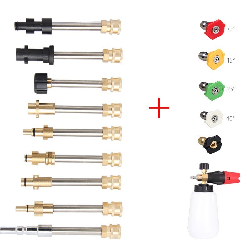 Snow Foam Cannon Lance Universal Pressure Washer Adapter Kit for Karcher Bosch