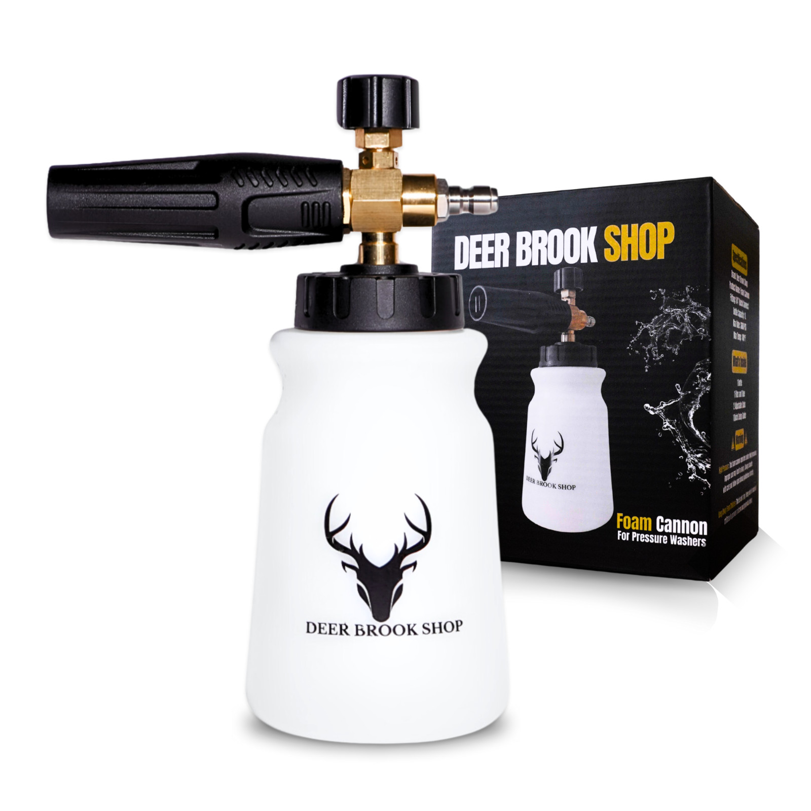 Deer Brook Shop Foam Cannon for Pressure Washer, Car Foam Cannon 1/4 Connector