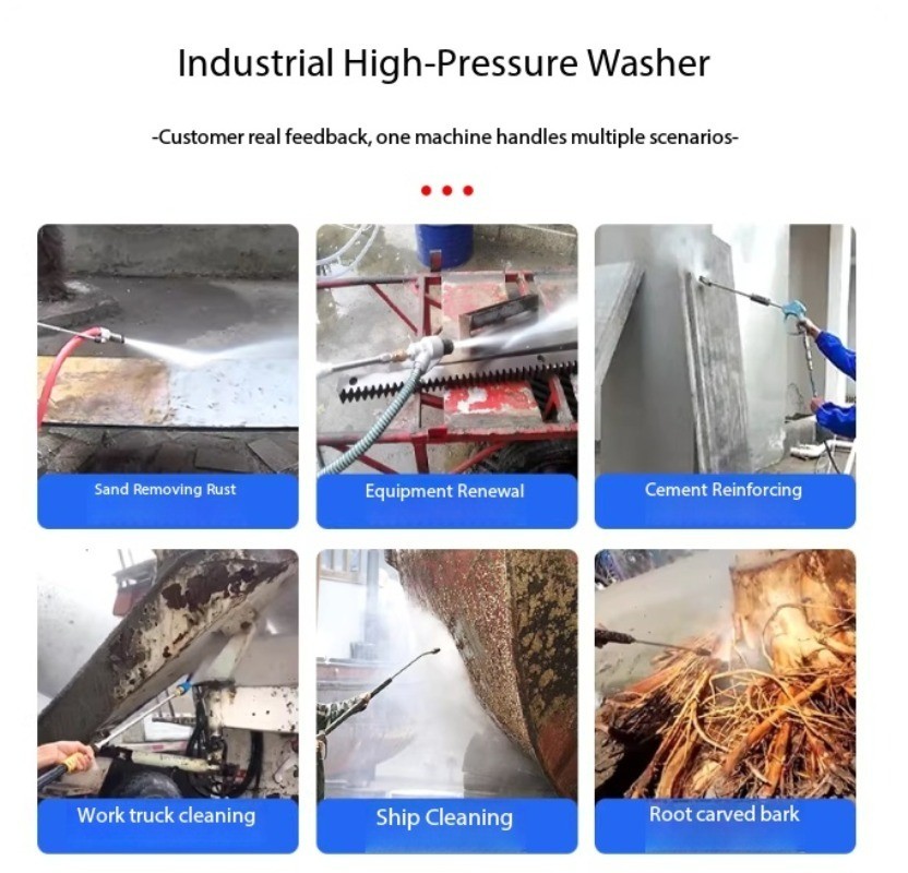 Multifunctional High Power 7.5kw Copper Motor Industrial High Pressure Washer