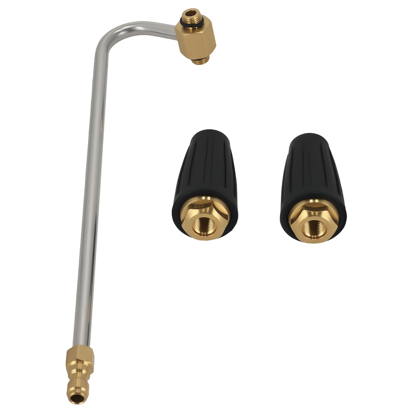 Adjustable Gutter Cleaner Tool for Pressure Washer 4000PSI Brass Construction