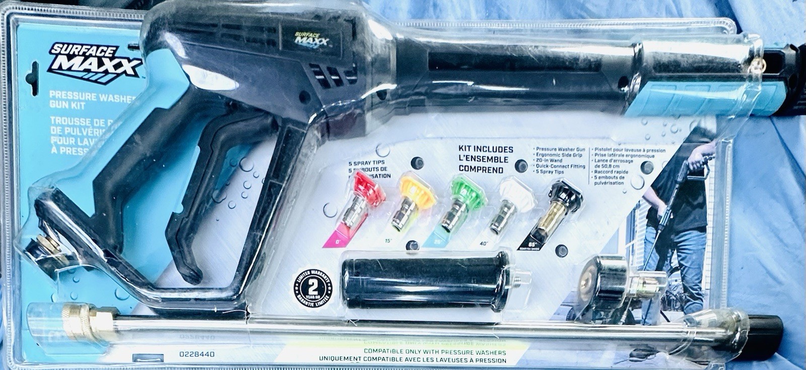 Brand New Surface Max 4500 PSI Pressure Washer Spray Gun Kit – Factory Sealed