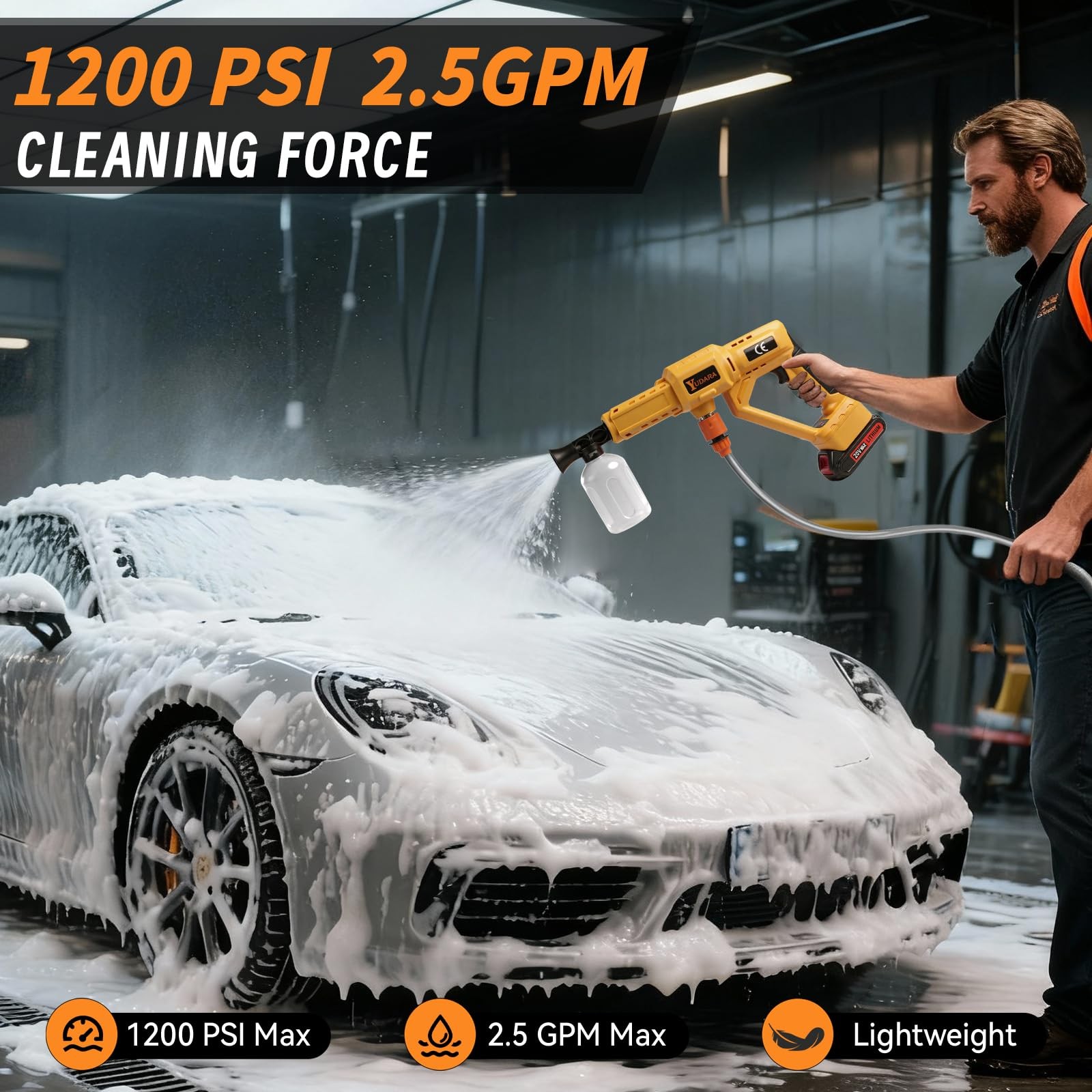Cordless Cleaning Tool Compatible with Dewalt 20V Max 6-in-1 Nozzle Tool Only