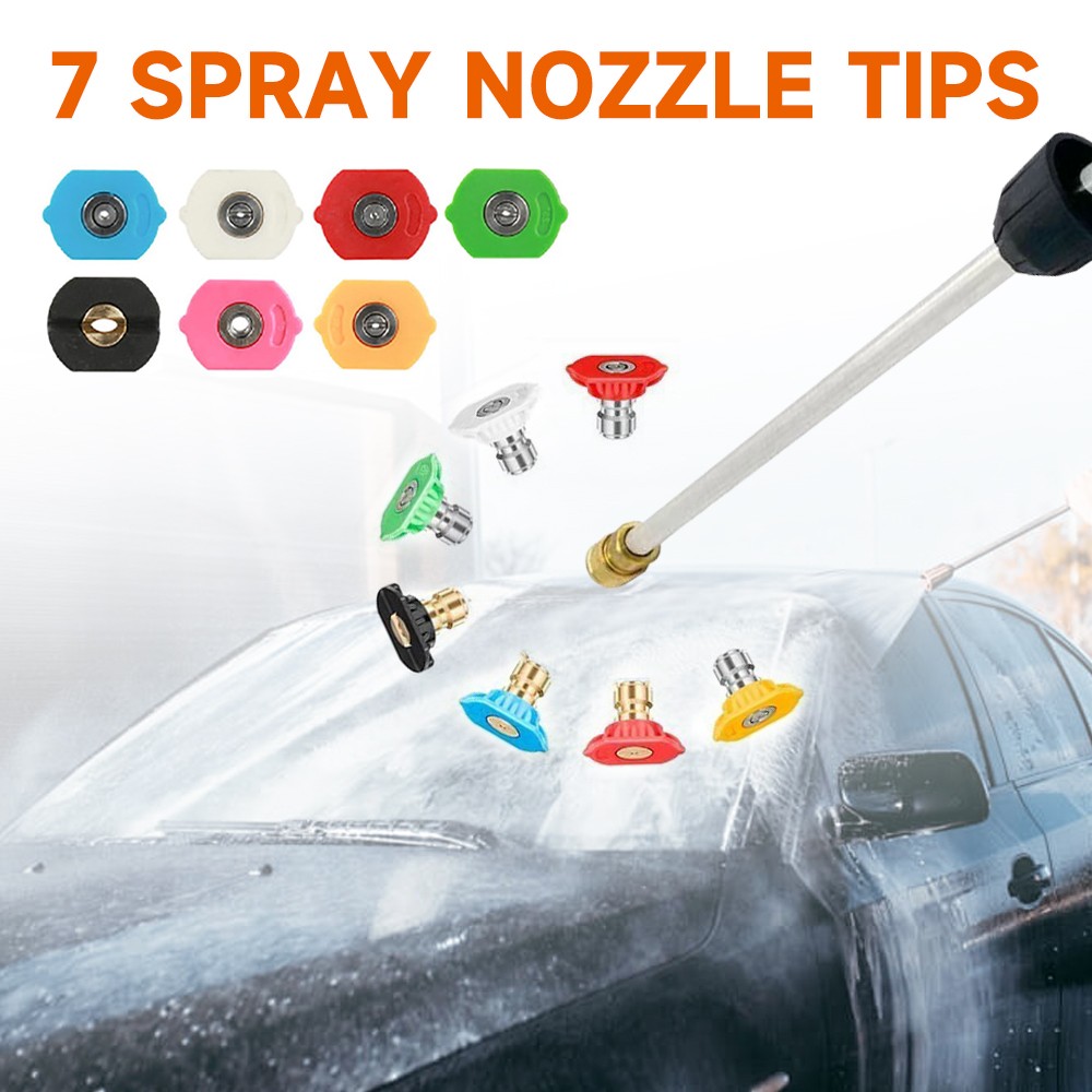 High Pressure 5800PSI Car Power Washer Gun Spray Wand Lance Nozzle and Hose Kit