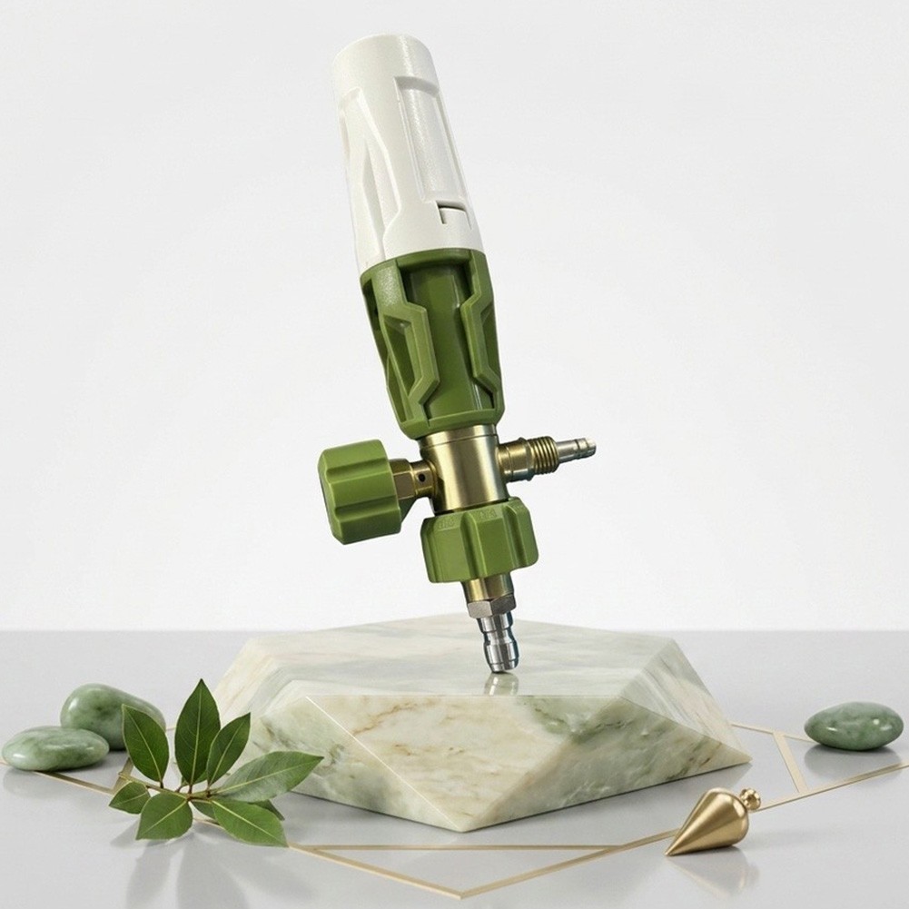 Green Plastic and Metal Foam Pot Spray Head Compatible with Bubble Sprite