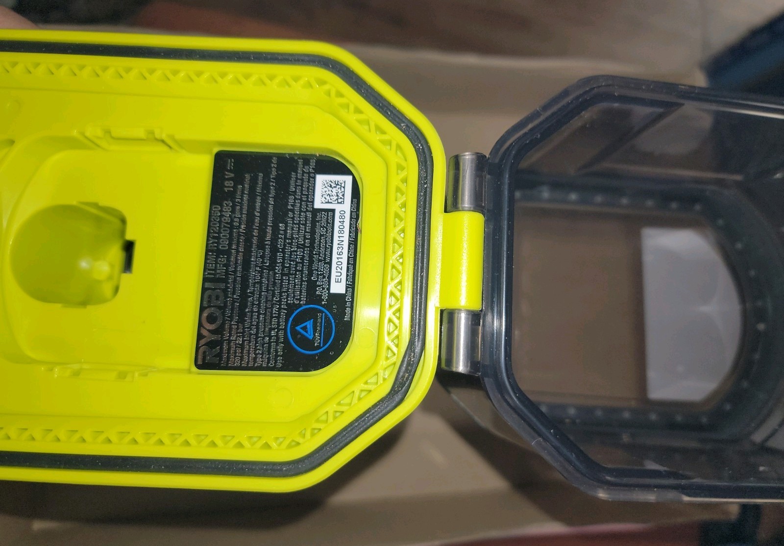RYOBI ONE+ HP 18V Brushless EZClean 320 PSI 0.8 GPM Cordless Water Power Cleaner