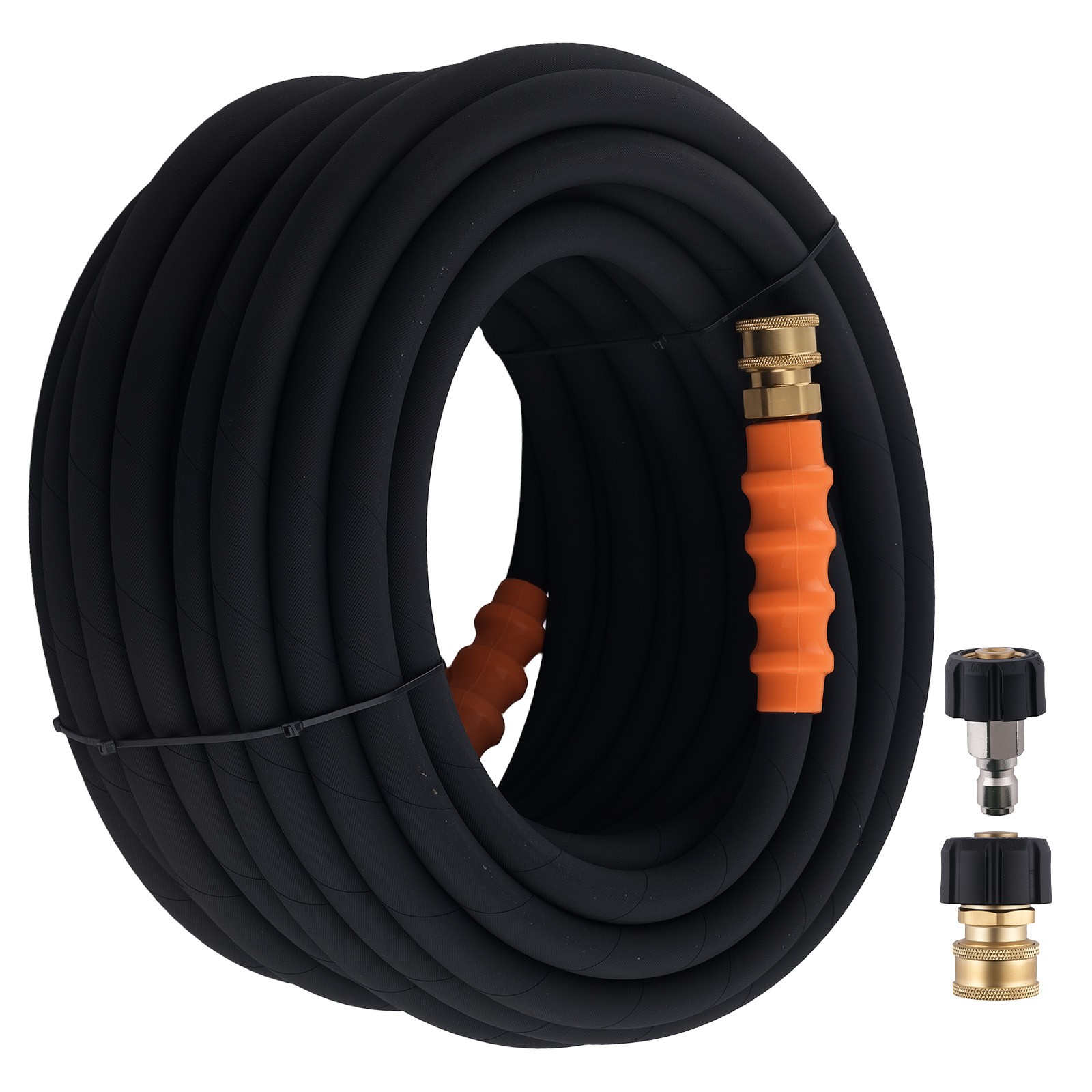 3/8″ Pressure Washer Hose 70FT 4800PSI Rubber Steel Steel Wire Braid