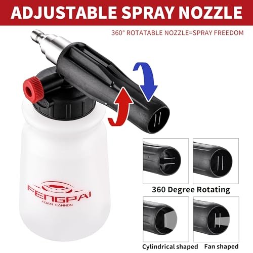 Foam Cannon for Pressure Washer, Car Wash Snow Foam Cannon Lance Pressure