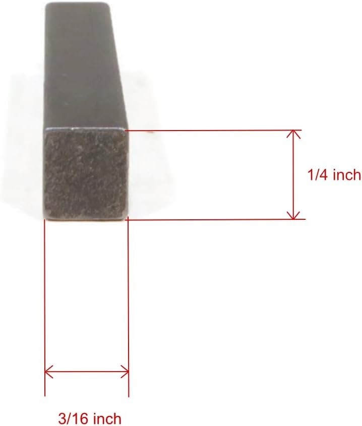 3/16″ Keyway Replacement for Pressure Washer Pumps – Durable Zinc Construction