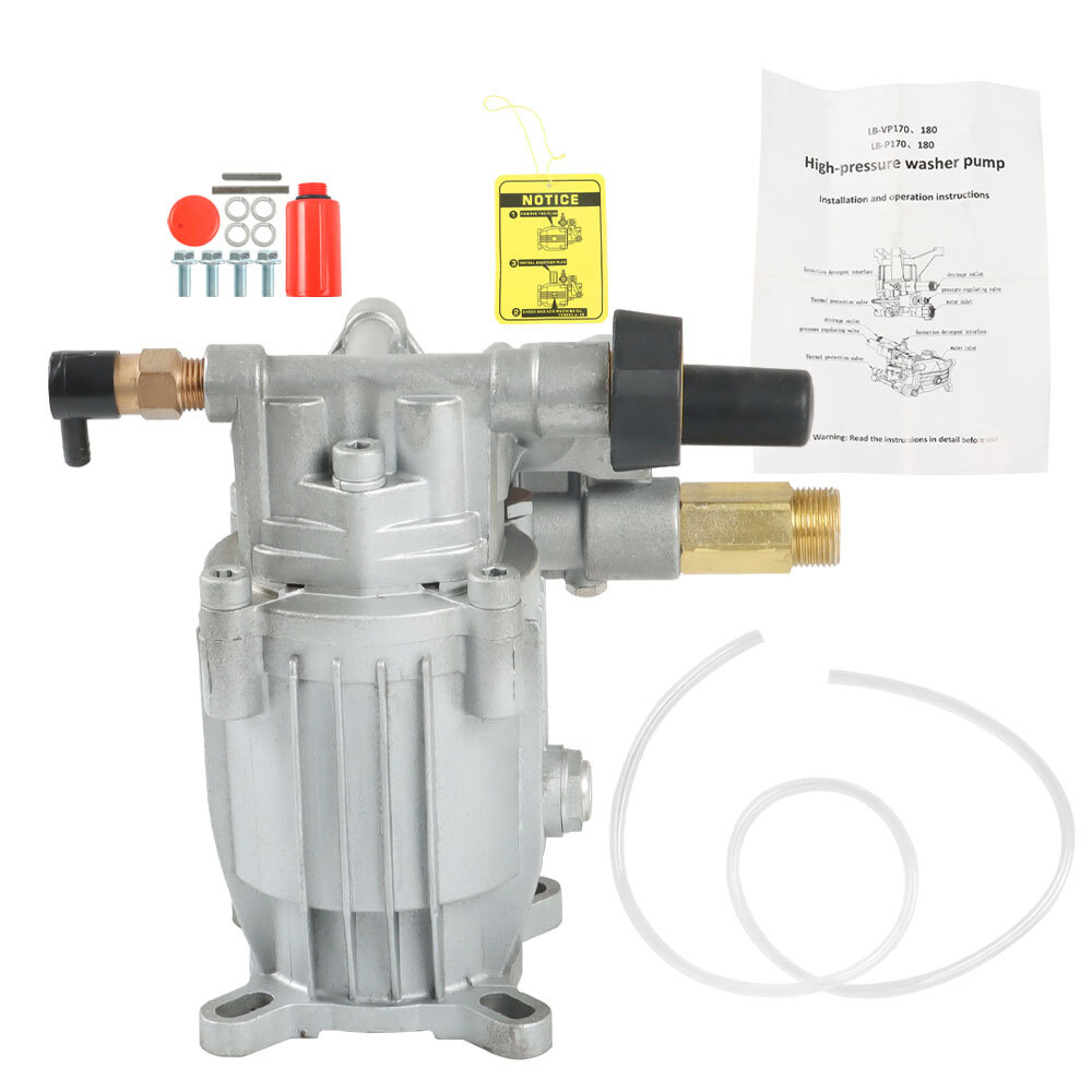 3000 PSI Pressure Washer Pump Horizontal 3/4″ Shaft – MAX 2.5 GPM Oil Sealed