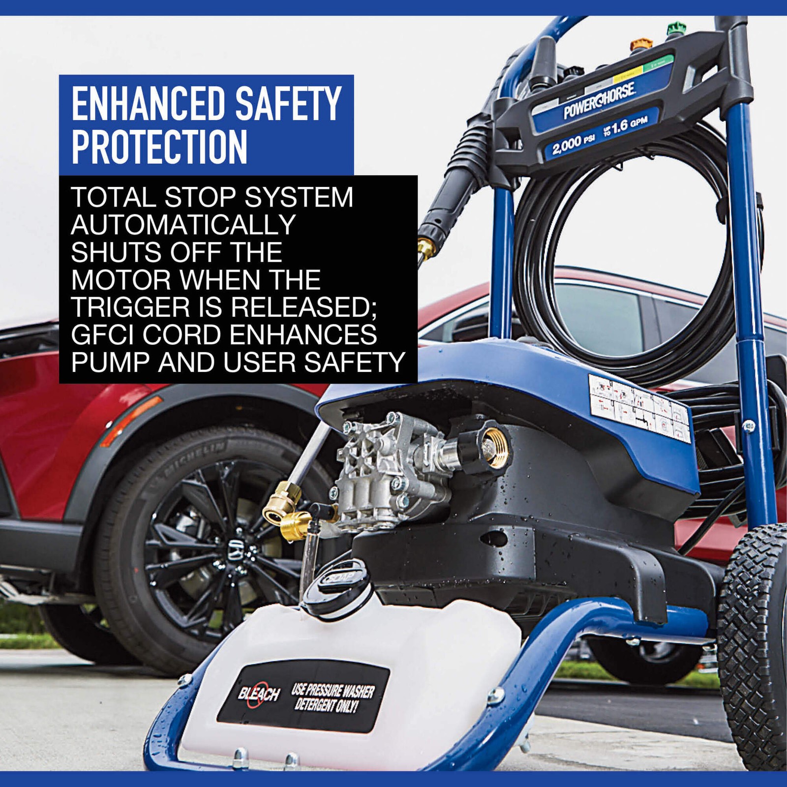 Powerhorse Electric Cold Water Pressure Washer, 2000 PSI, 1.6 GPM