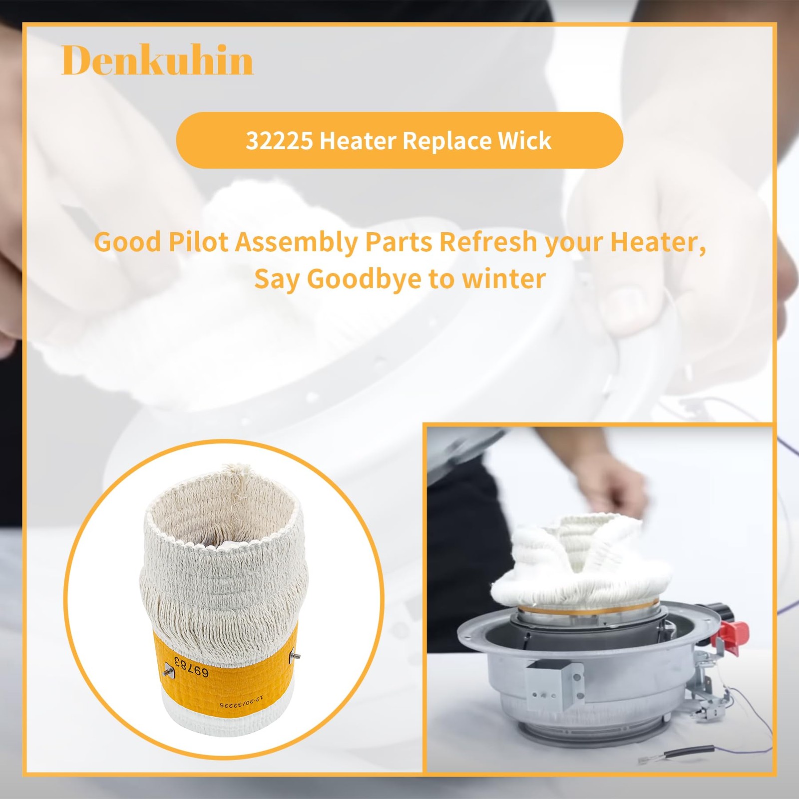Denkuhin 32225 Kerosene Heater Wick Replacement for Kero World KW-24 (A-H),…