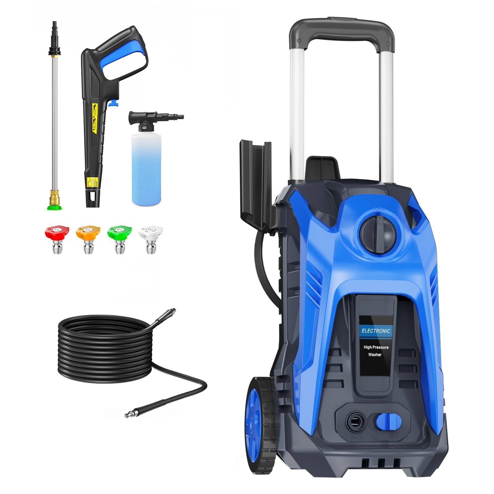 4200PSI 2.0GPM Electric Pressure Washer High Power Jet Car Garden Patio Cleaner