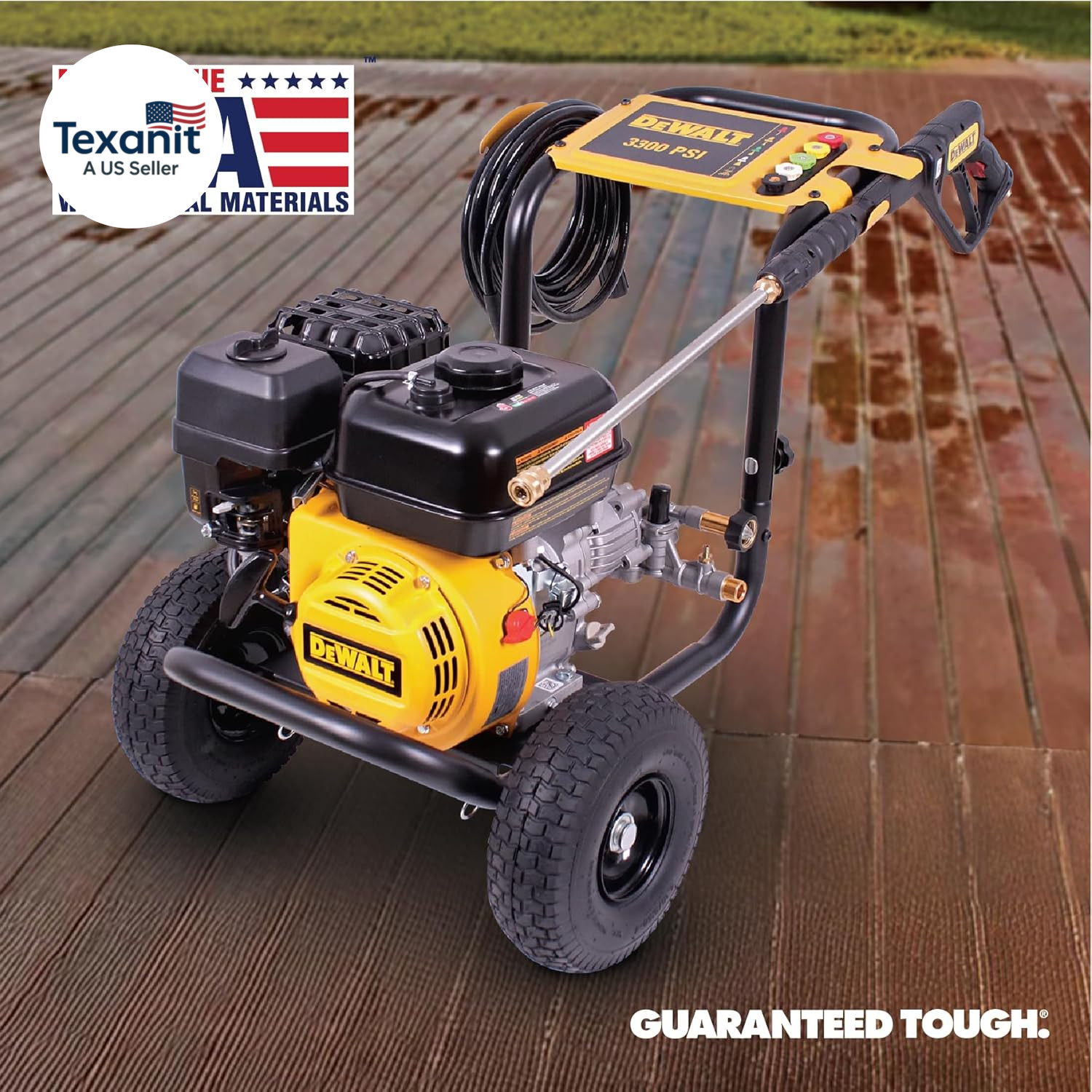 3300 PSI Gas Pressure Washer, 5 Nozzles, Spray Gun, Wand, 25-Ft. Hose, DXPW3300-