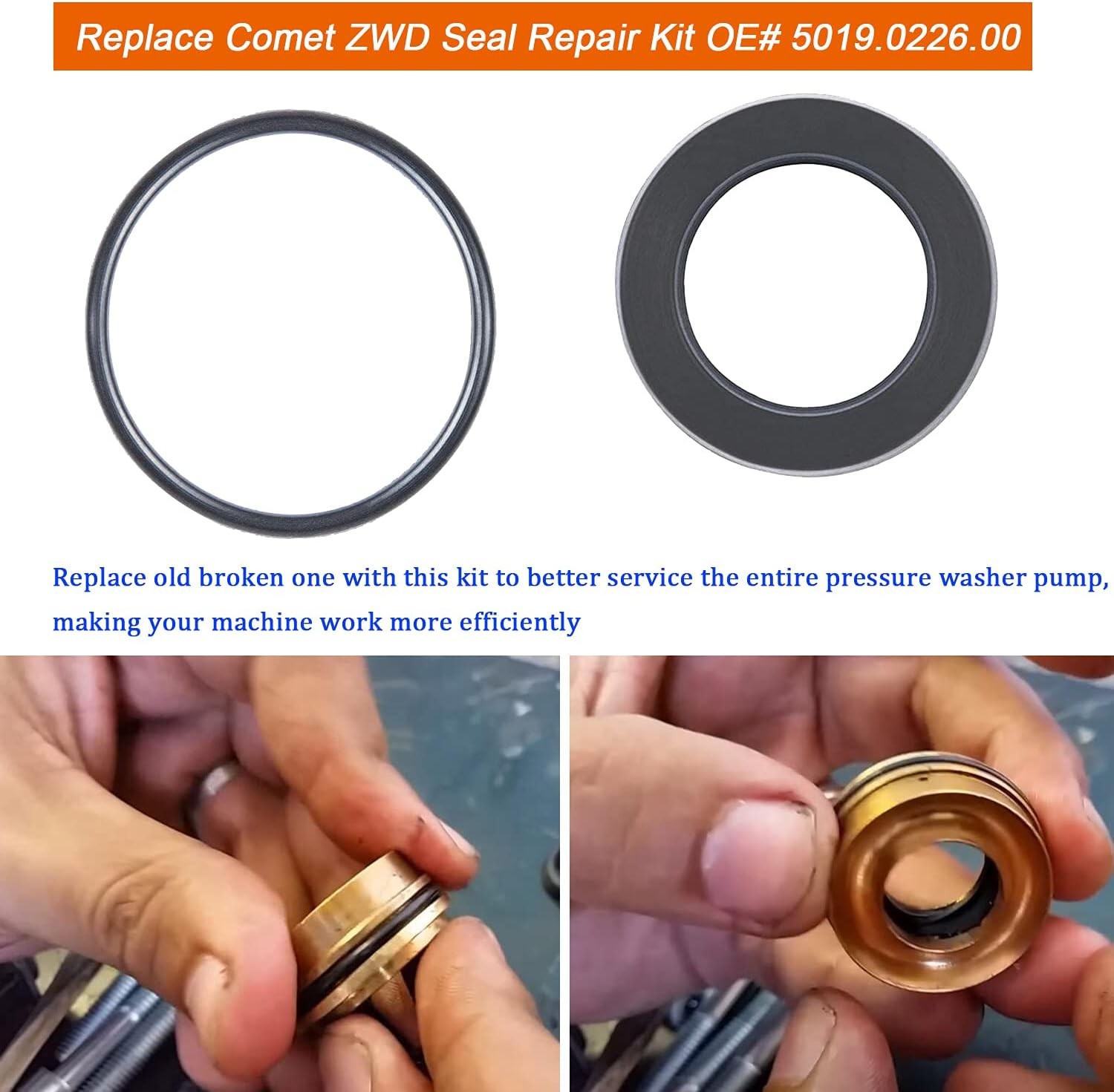 Packing Water Seal Repair Kit 5019006400 for ZWD ZWDK Series Pressure Washer