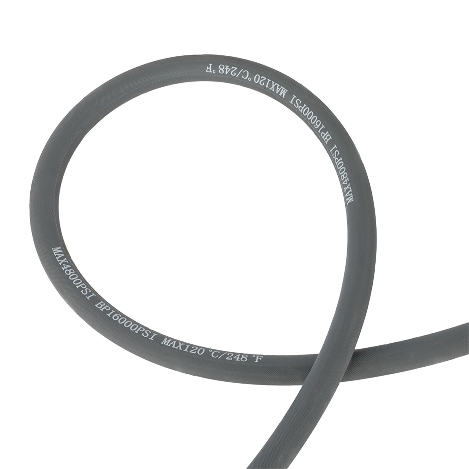 100ft Pressure Washer Hose 4000 PSI Non-Marking Gray With Couplers 275F 3/8″
