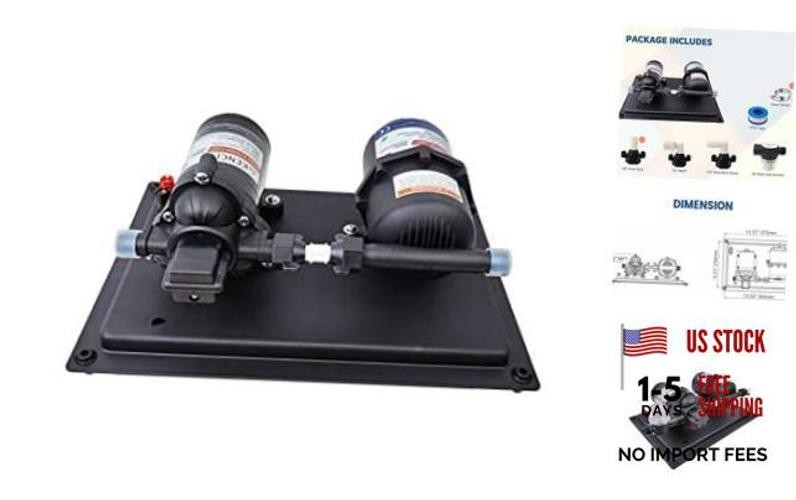 RV Water System – Accumulator Tank System – 12Vdc, 4.0 GPM, 45 PSI, 0.2 Gallon