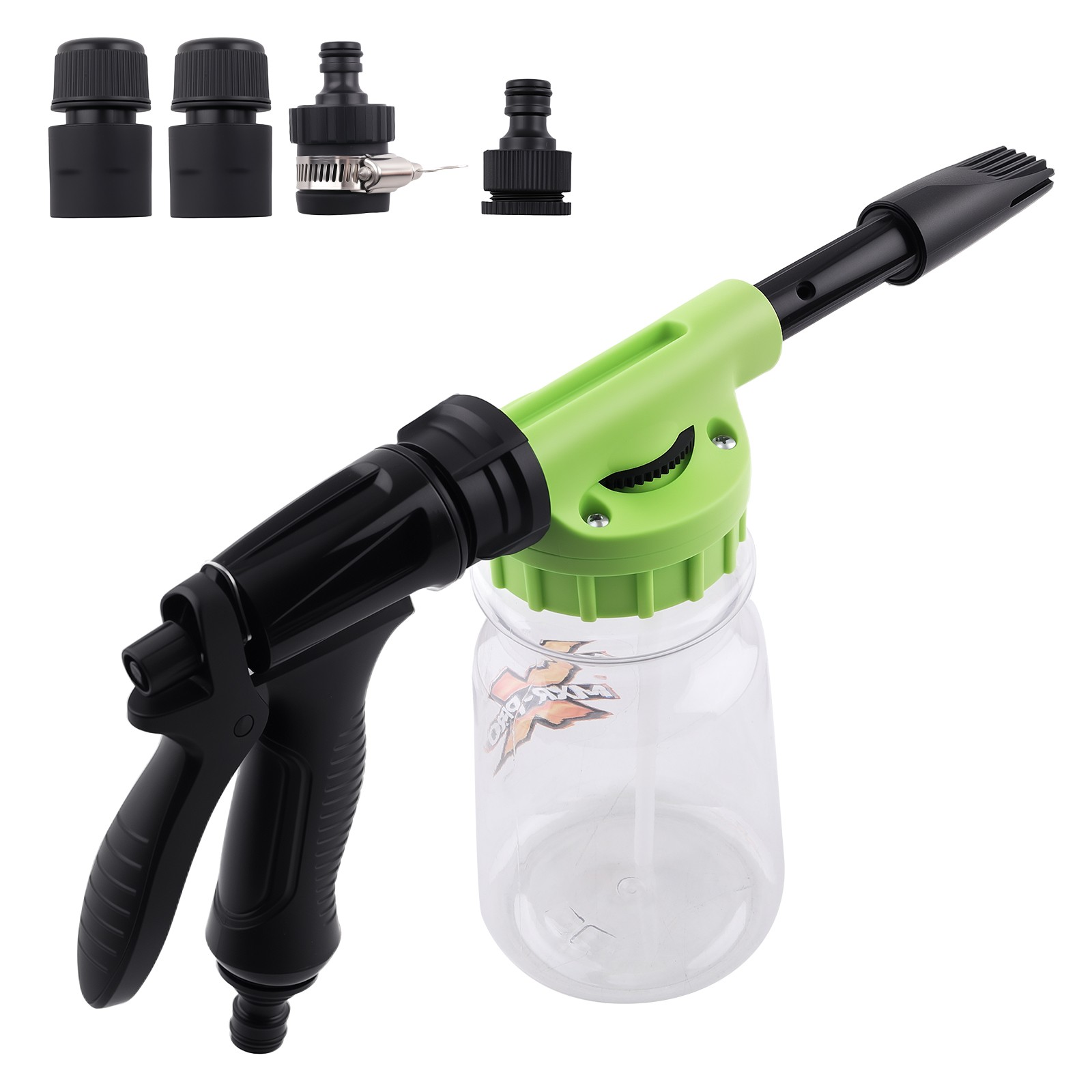 1L Foam Cannon Adjustable Soap Sprayer Nozzle for Car Wash Garden Hose Connector