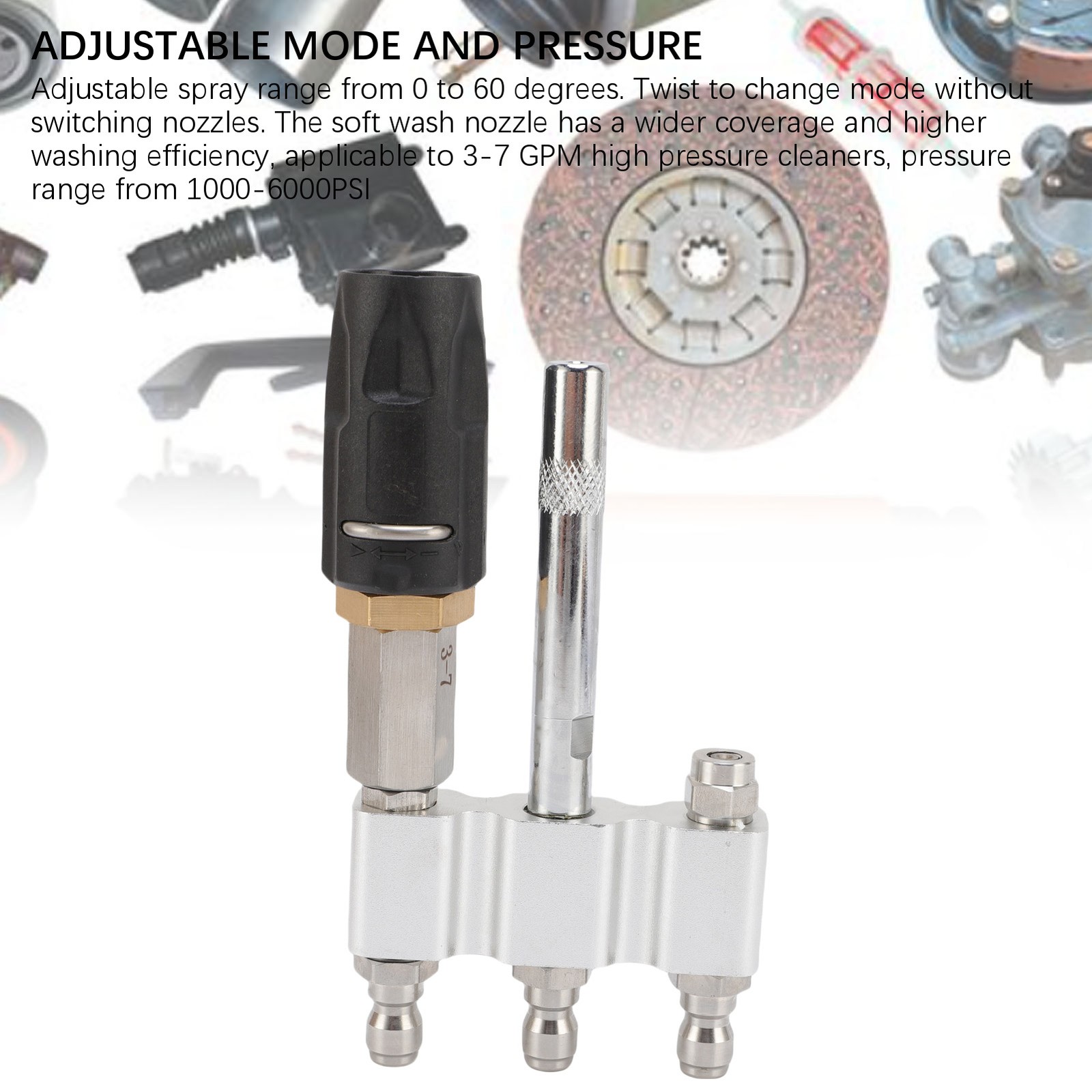 M5 Twist Nozzle Fit For Pressure Washer Long Tip 1/4in Quick