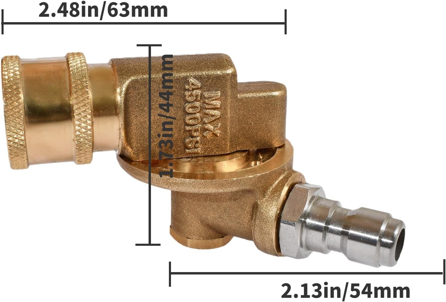 8 Pack 7 Angles Pressure Washer Pivoting Coupler Attachment Accessories Kit