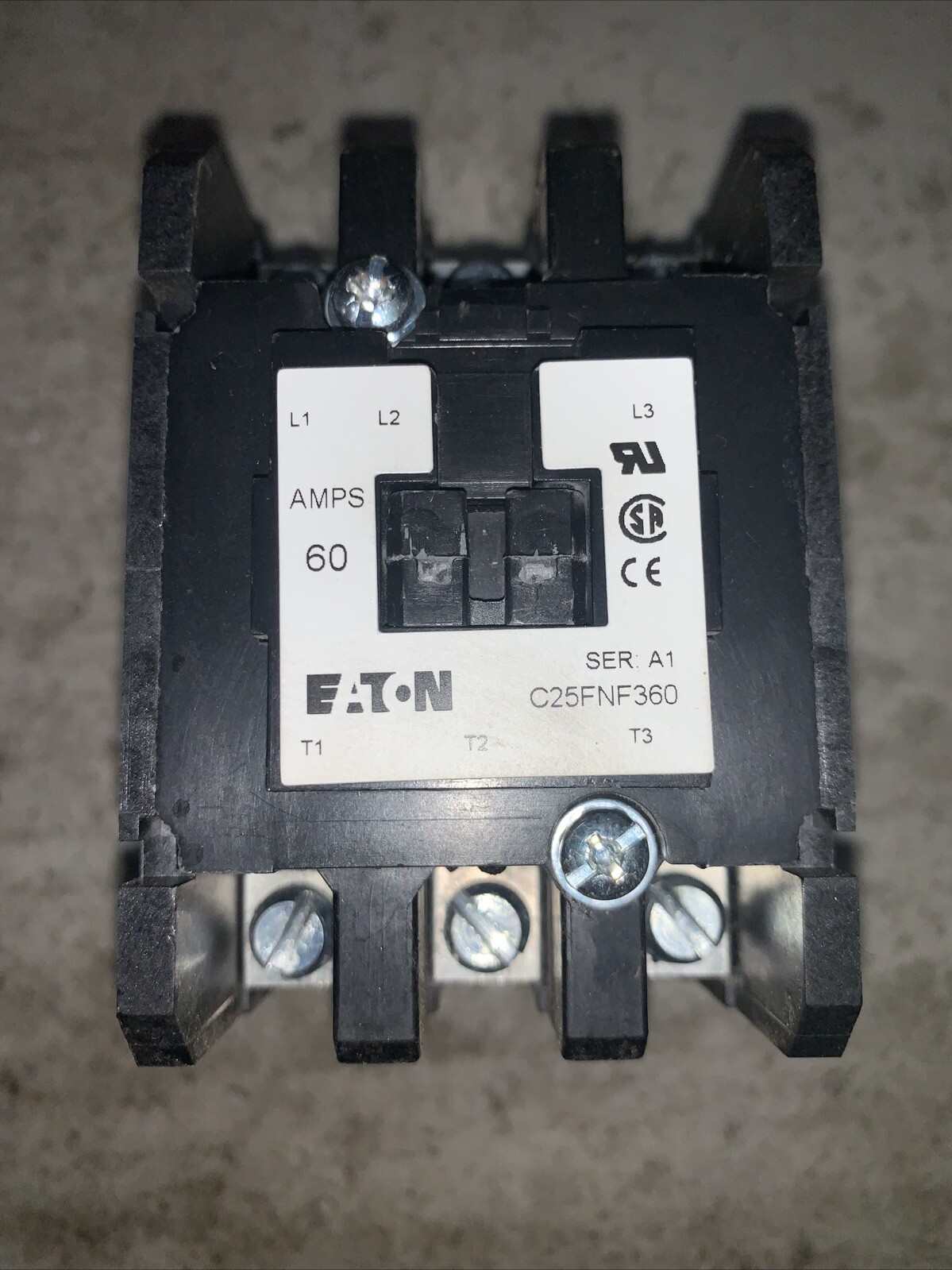 Eaton Contactor, 24V DC 60 Amp C25FNY144TL