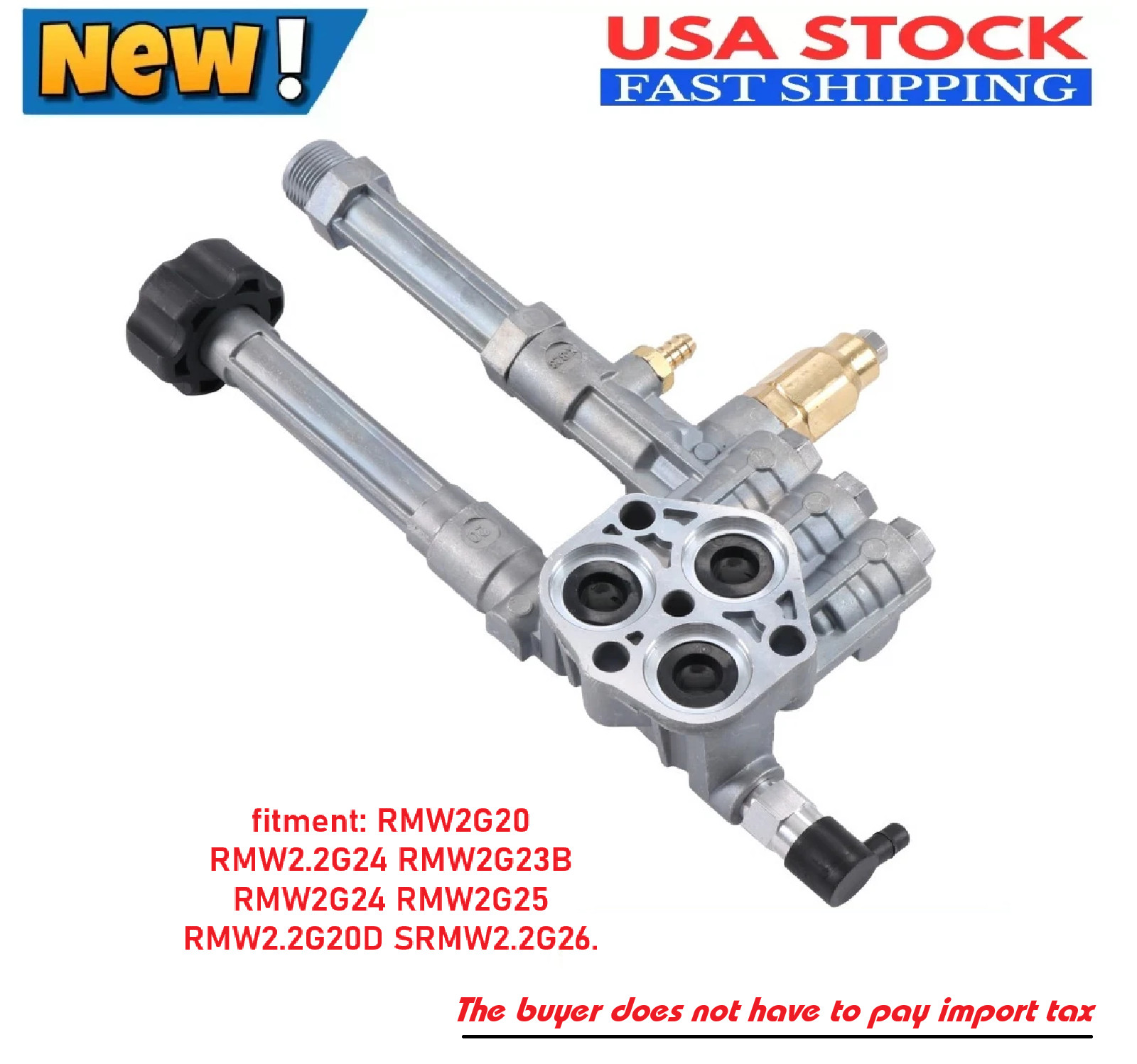 Pump Head 2700 Psi Troy Bilt Pressure Washer SRMW2.2G26 RMW2.2G24 Honda GCV160