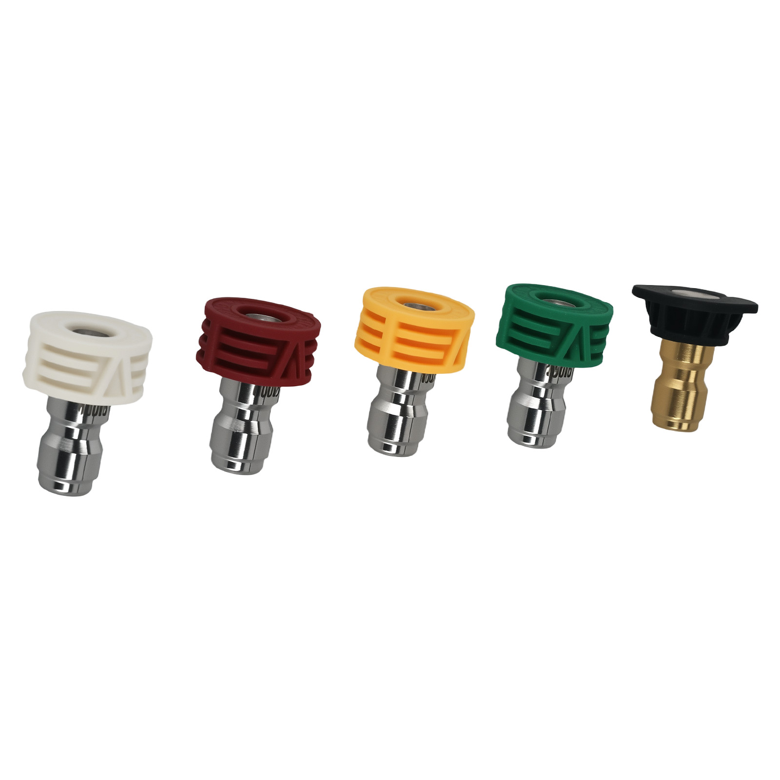 5 Nozzle Tips for Pressure Washer 1/4″ 0° 15° 25° 40° Soap 4000 PSI Brass