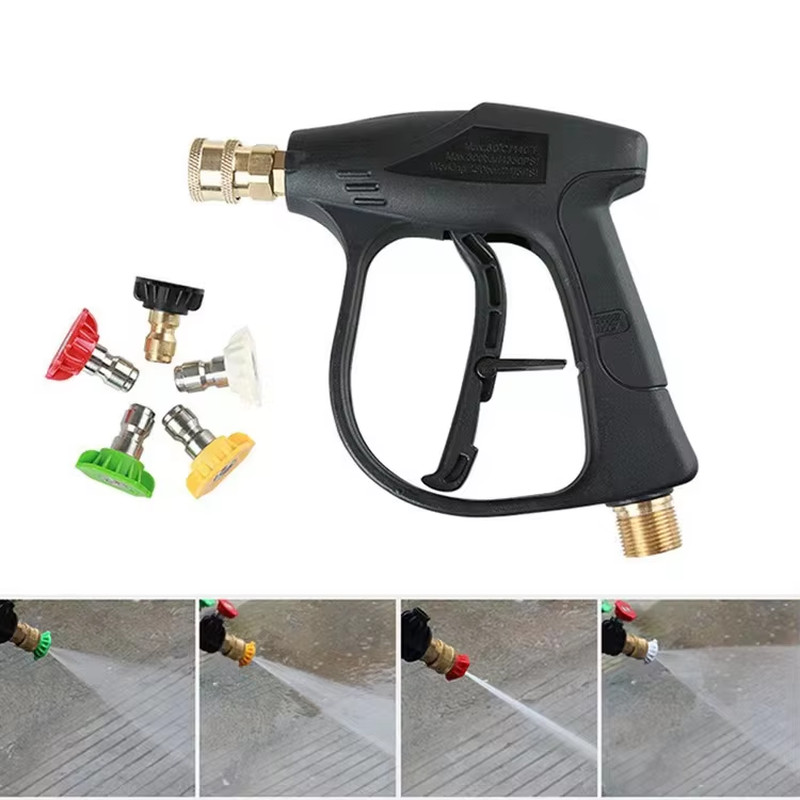 300 Bar High – Pressure Washer – 1L Foam Cannon, 5 Nozzles, M22 – 14 Connection,