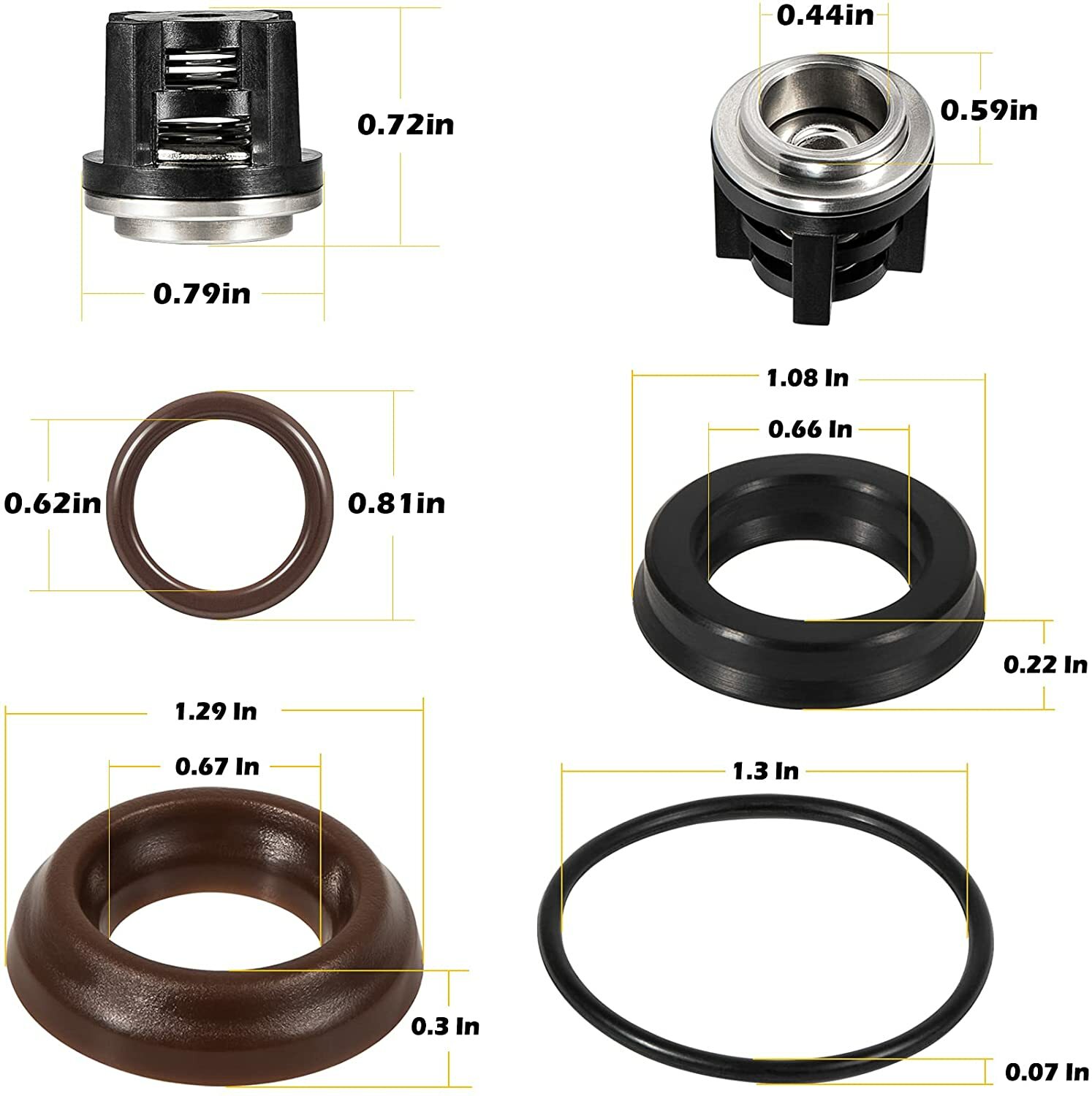 AR1828 Check Valve Kit & AR1857 Pressure Washer Packing Kit for Annovi Reverberi