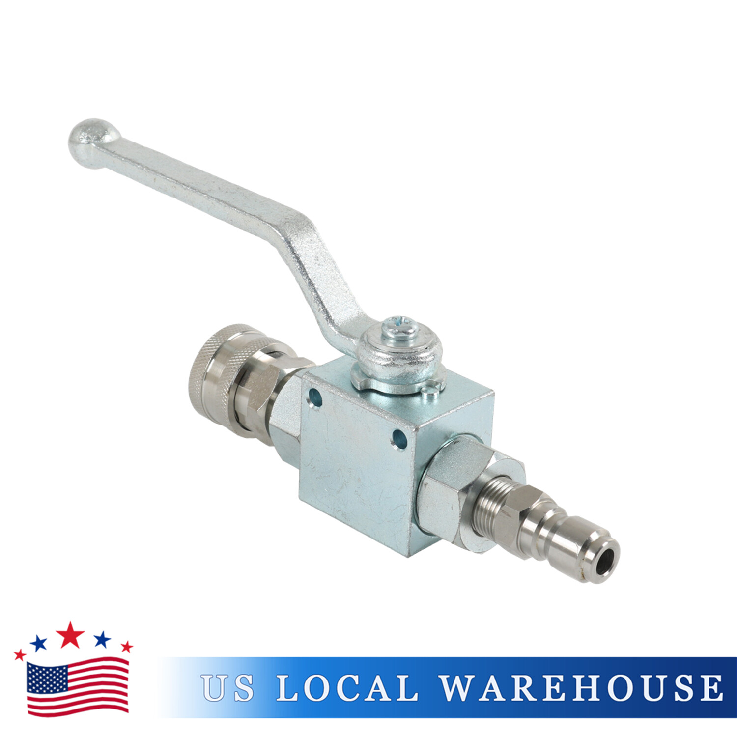 Steel High Pressure Washer Ball Valve Kit, 3/8 Inch Quick Connect 4500 PSI