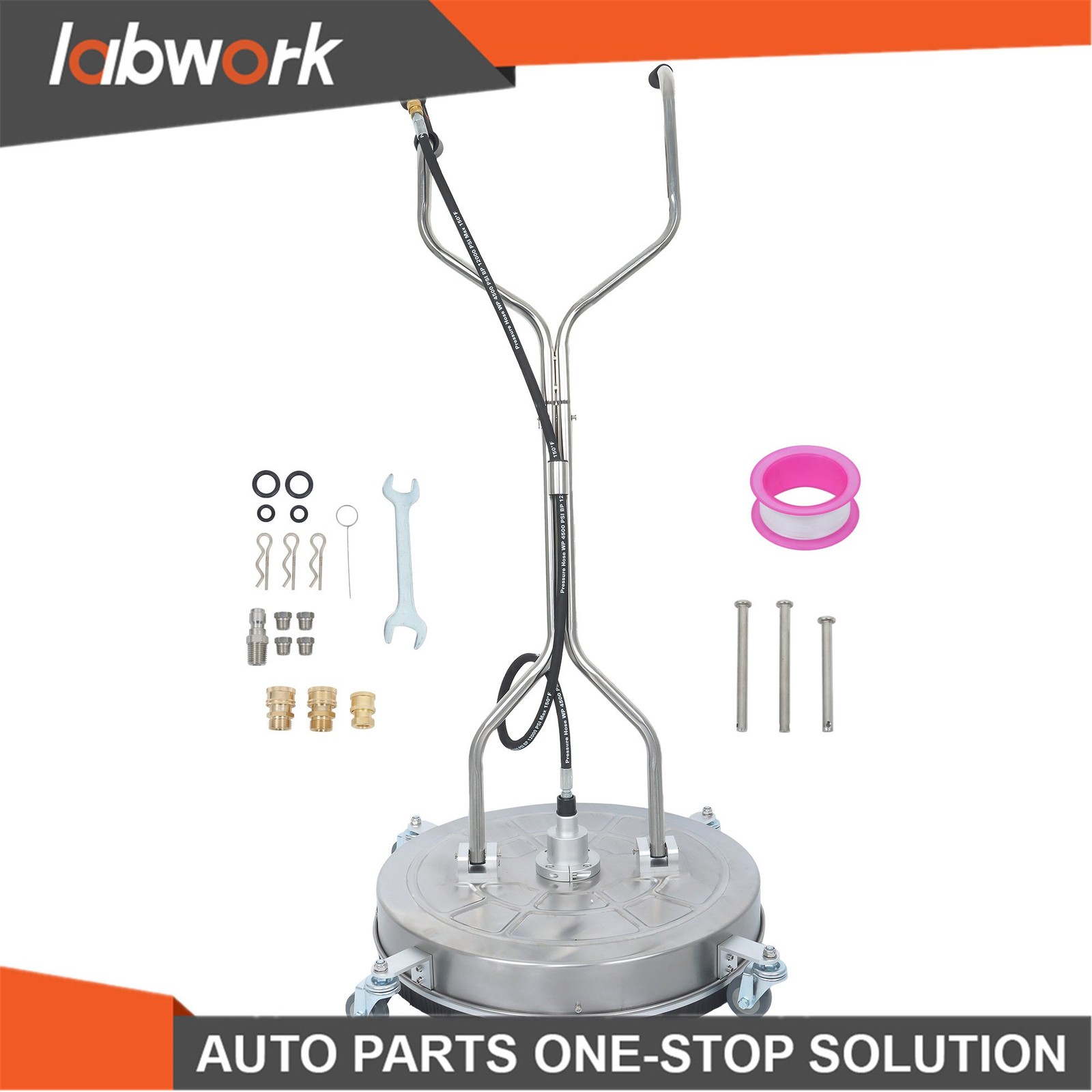 Labwork 24″ Pressure Washer Surface Cleaning System – Easy-Attach Handle