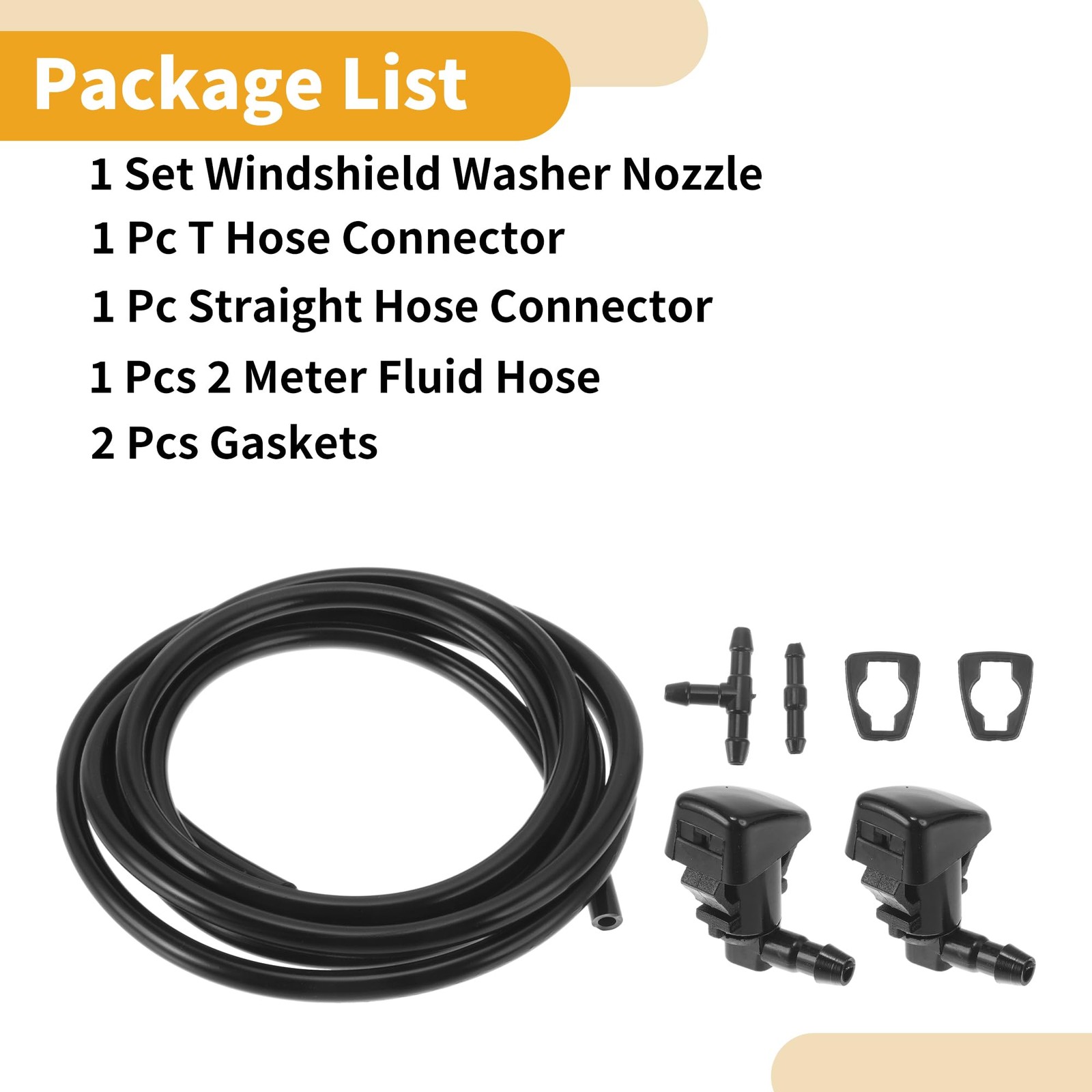 INFINAUTO Windshield Washer Nozzle Kit for Ford Fusion 2008-2012 No.8E5Z17603…