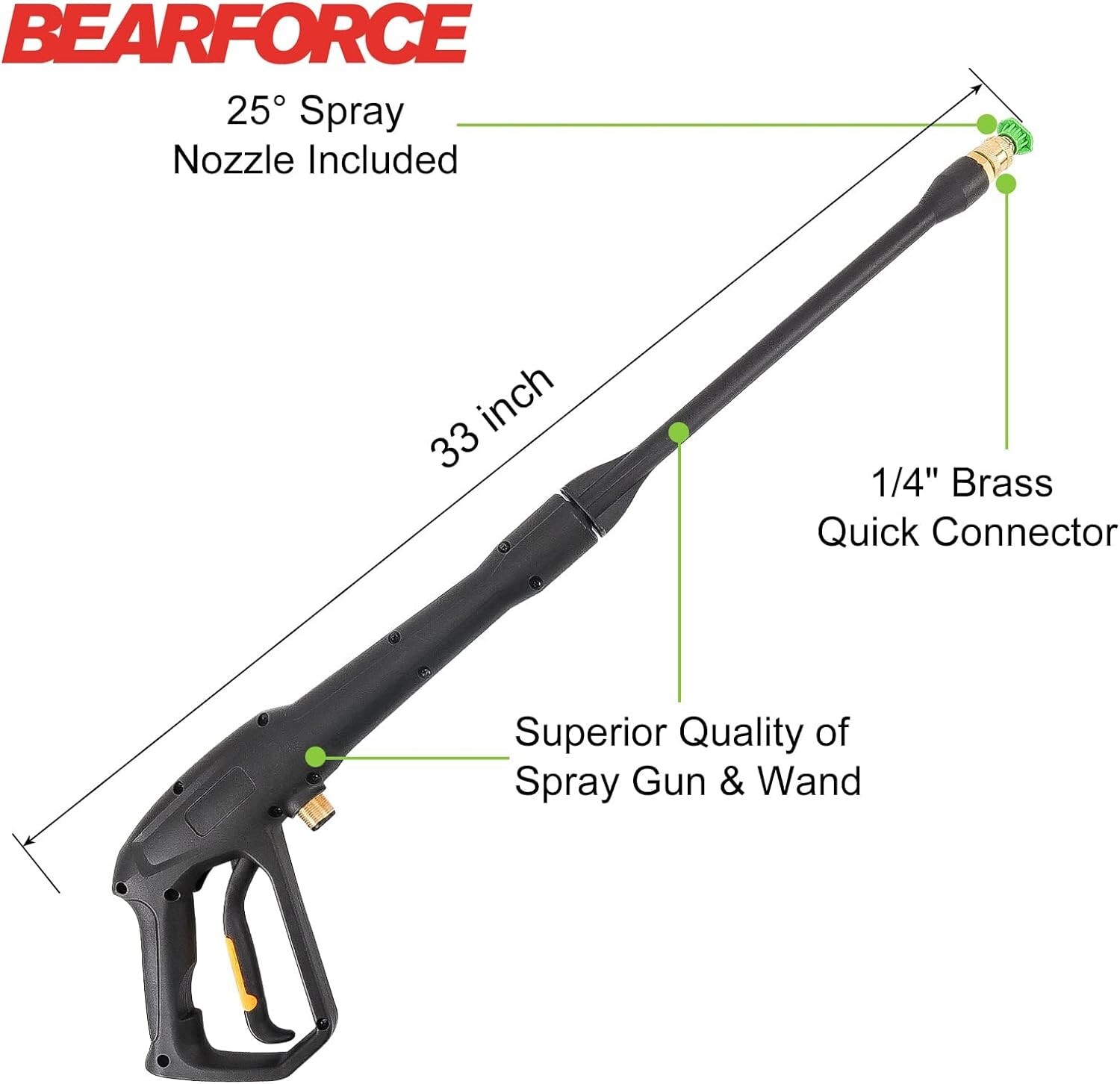 Versatile High-Pressure Spray Gun Wand Kit – Fits Most Electric Pressure Washers