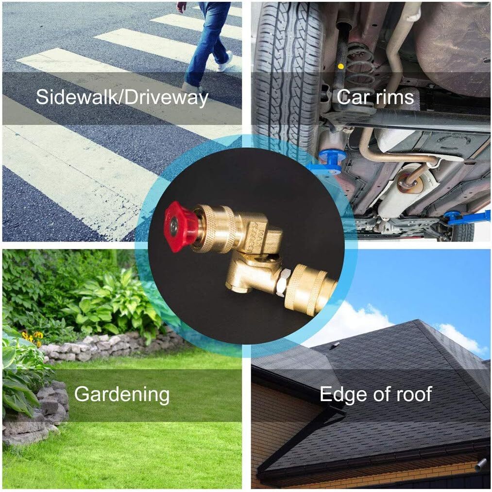 4000PSI High Pressure Washer Extension Wand Replace Lance Gutter Cleaner Nozzles