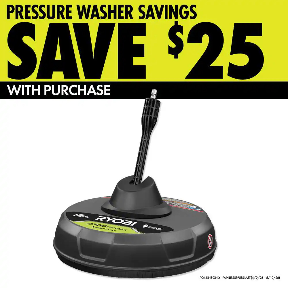 1900 PSI 1.2 GPM Cold Water Wheeled Electric Pressure Washer with 12 In. Surface