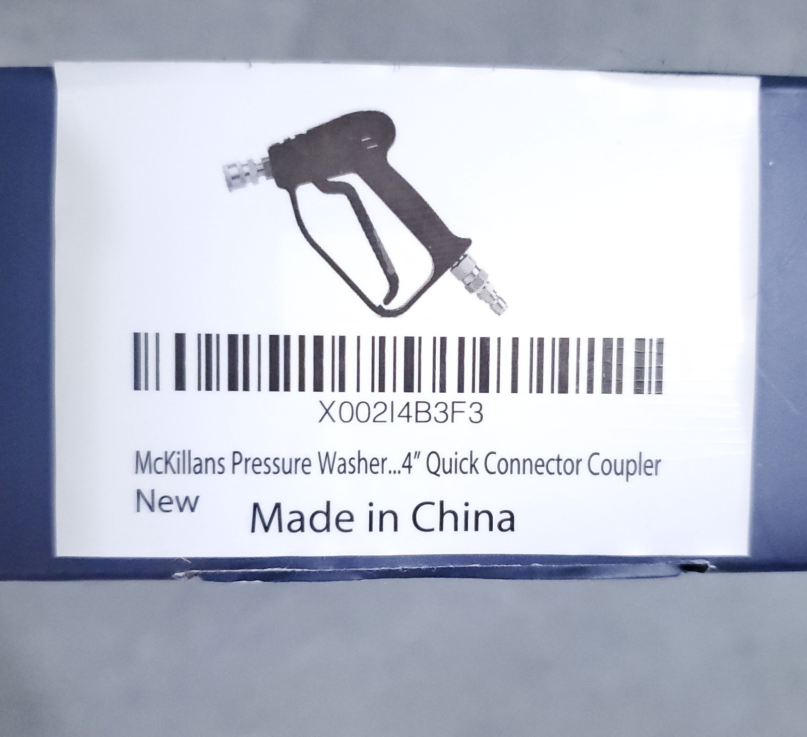 McKillans® Short Pressure Washer Swivel Gun 4″ High Pressure Water NIB