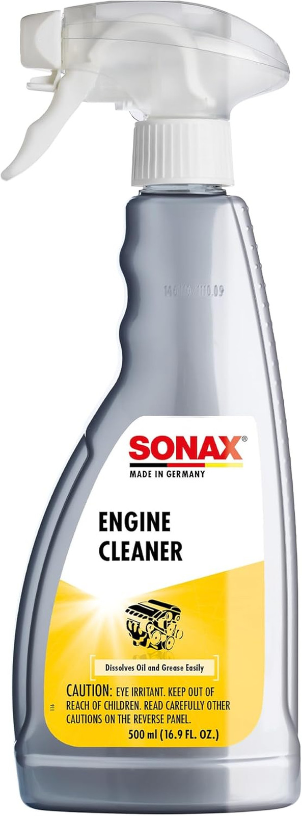 SONAX Engine Cleaner & Degreaser, Powerful Oil/Grease Remover, 500ml – 543200