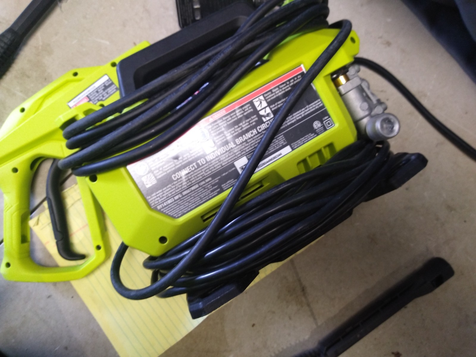 RYOBI 1800 PSI 1.2 GPM Electric Pressure Washer Portable Outdoor Cleaner #4