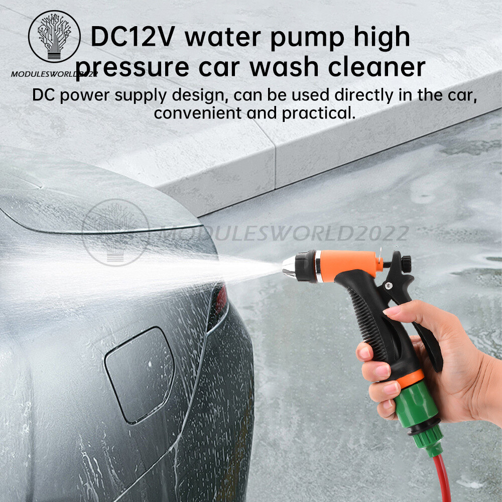 DC12V 80W High Pressure Self-Priming Car Portable Washer Water Pump Kit