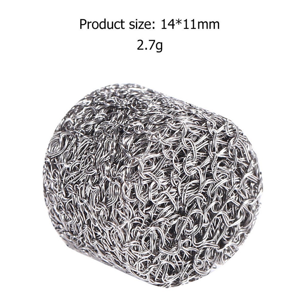 10pcs/set Stainless Steel Foam Mesh Filters Gauze Filter 14*11mm