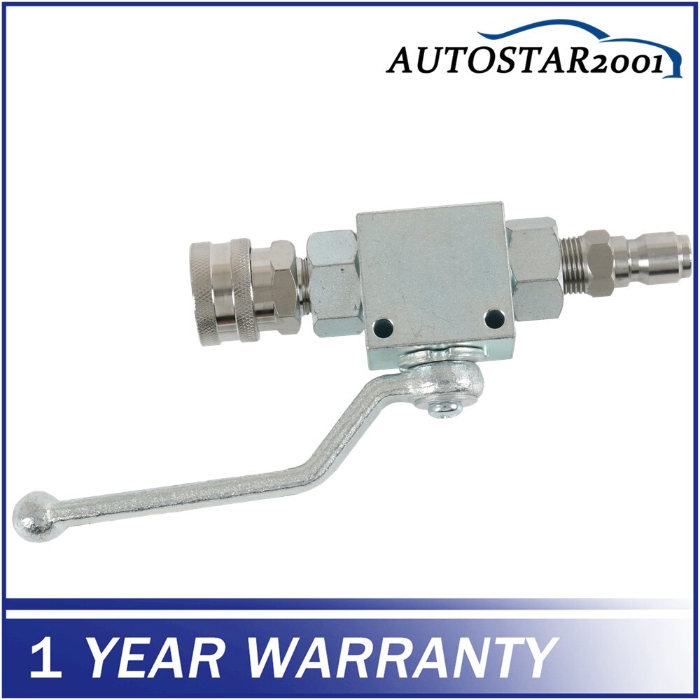High Pressure Washer Ball Valve Steel Kit 4500 PSI 3/8 Inch Quick Connect NEW