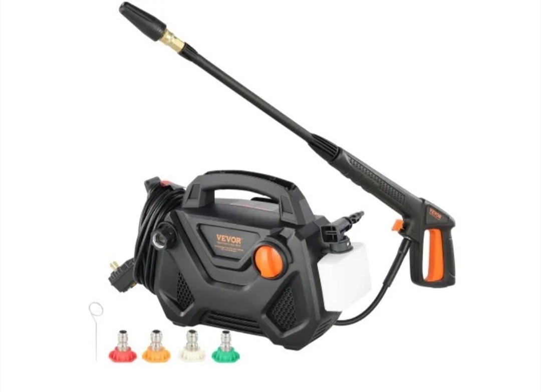 VEVOR Cold Water Corded Electric Pressure Washer 2150 PSI HY49P Kit