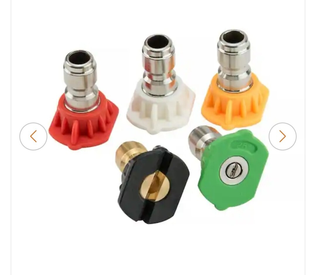Karcher 5-Piece Quick-Connect Spray Nozzles – 4000 PSI for Gas Washers
