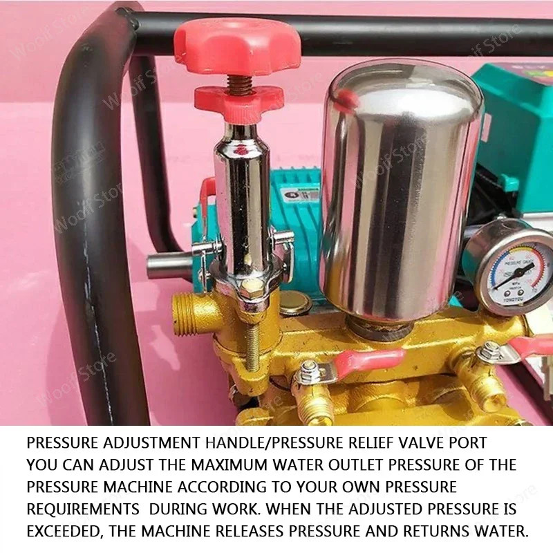 Agricultural Electric Sprayer Automatic Pressure Relief Plunger Pump 48V 60V 72v