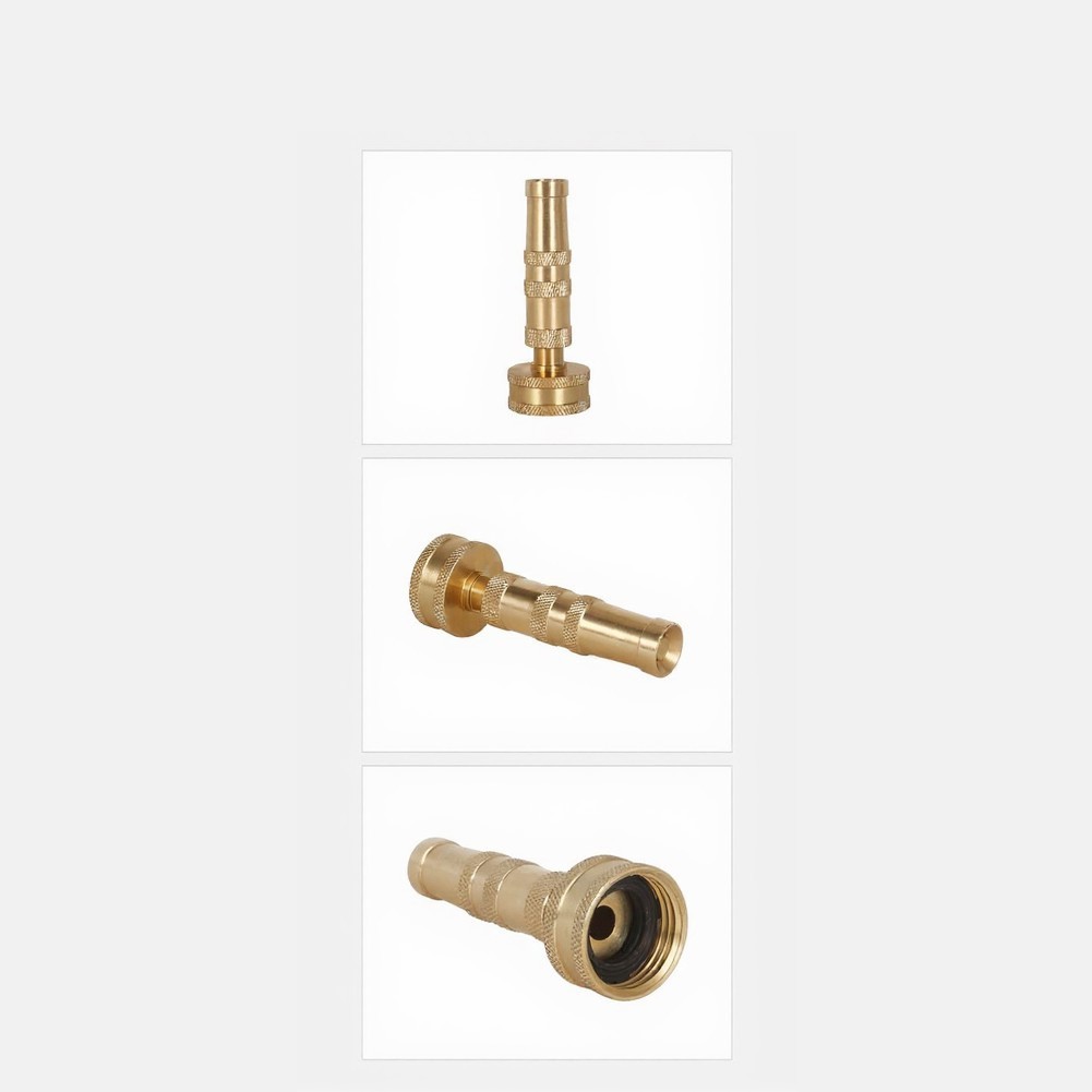 Outdoor Brass Hose Nozzle for Lawn Garden Car Wash and Pressure Cleaning